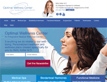 Tablet Screenshot of optimalwellnessctr.com